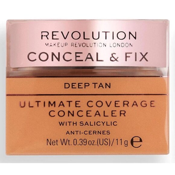 Revolution Beauty Conceal & Fix Concealer – Deep Tan New - Picture 1 of 7